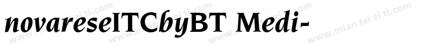 novareseITCbyBT Medi字体转换